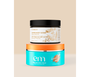|COMBO MUA 1 TẶNG 1|  COMBO BODY EM + TẨY TẾ BÀO CHẾT CÀ PHÊ